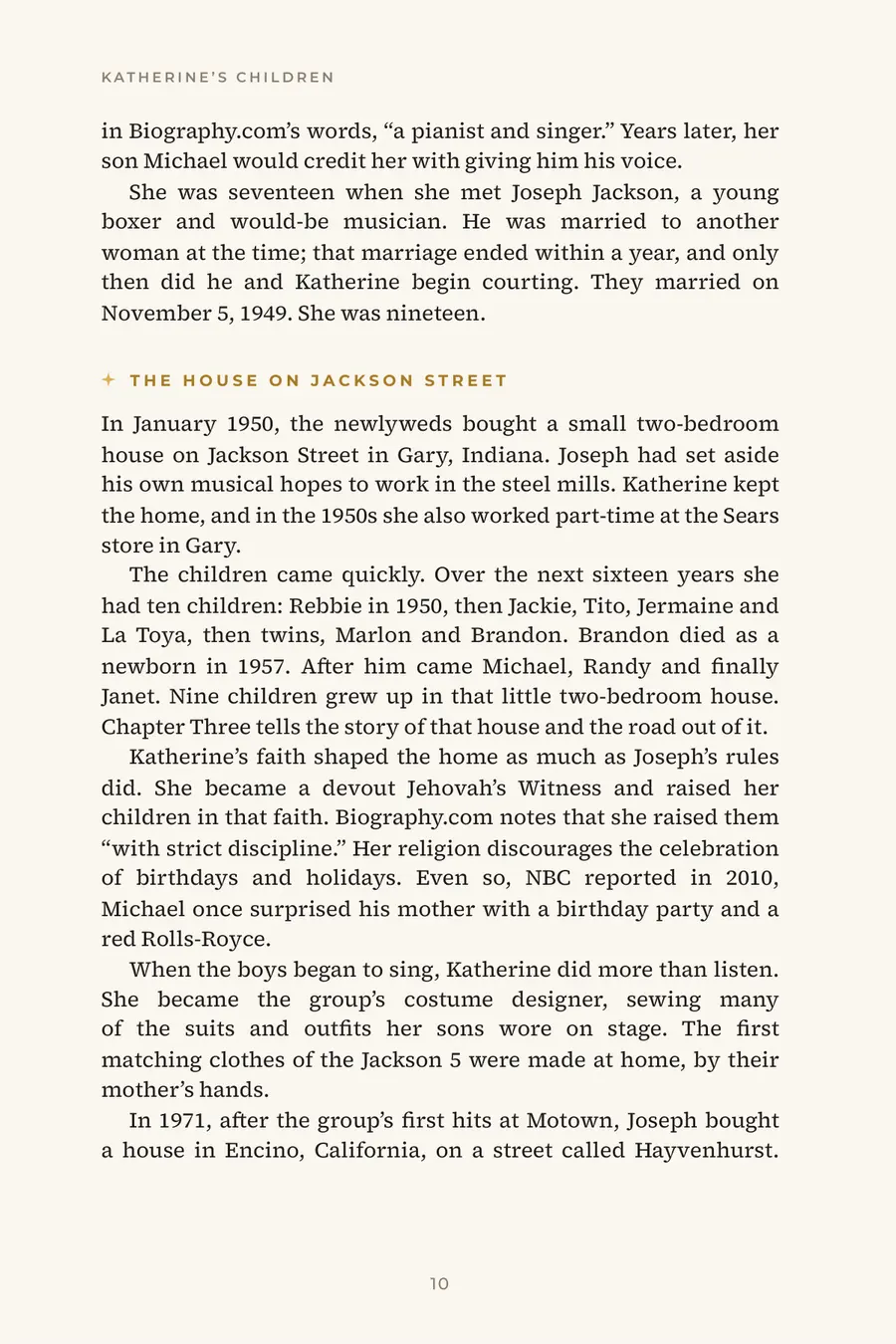 A page from chapter one
